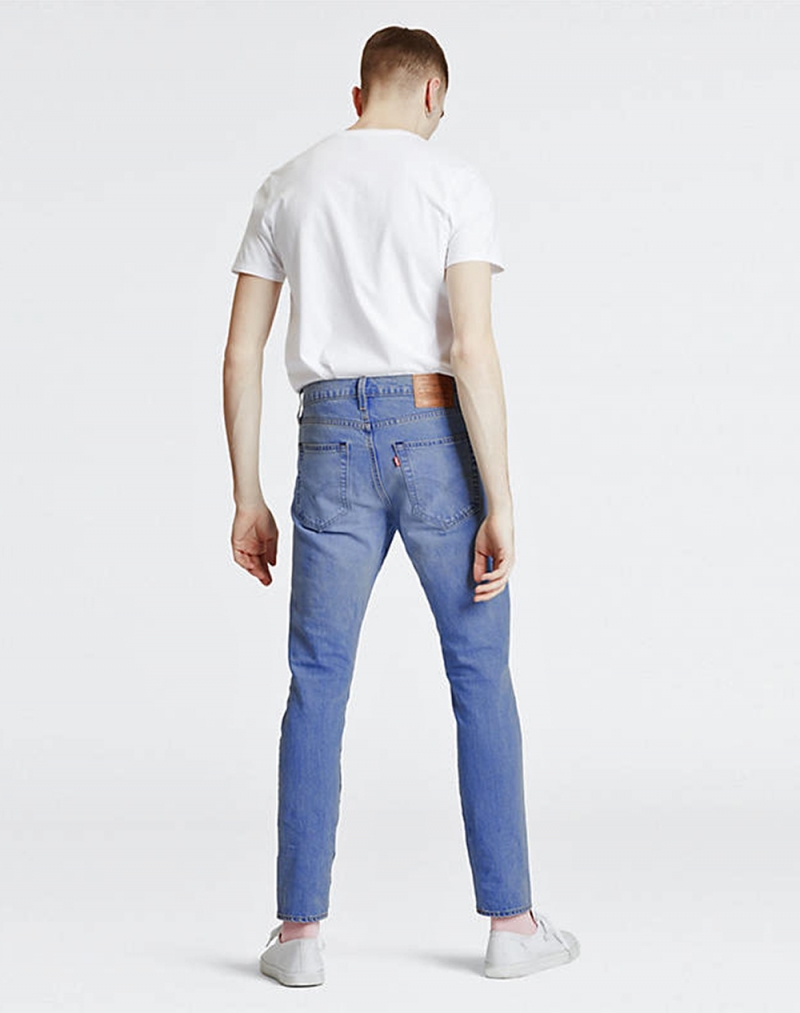 Pantalons texans d'home Levi's 512 slim taper, 28833-0492, de color texà rentat a la pedra clar - 3 - La Casa Dels Pantalons