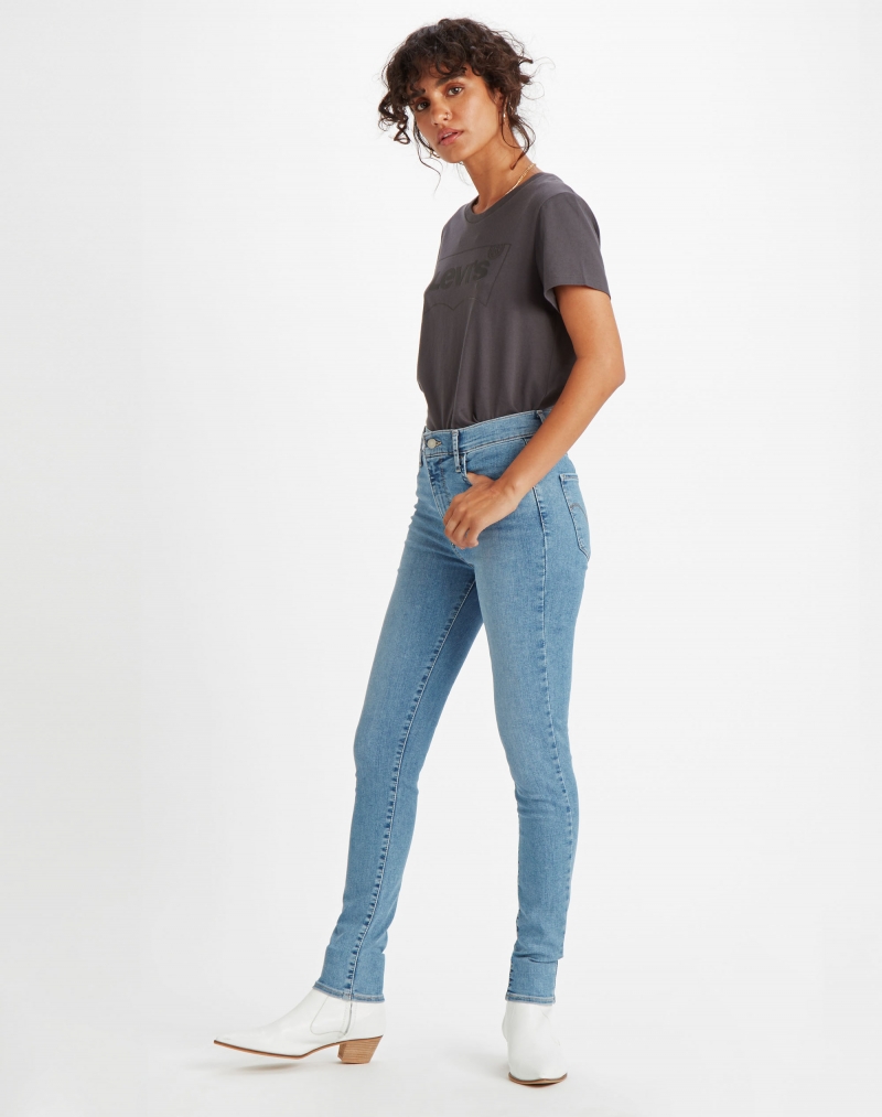 Pantalons texans de dona Levi's 720 high rise super skinny, 52797-0124, de color texà 'bleach' - 3 - La Casa Dels Pantalons