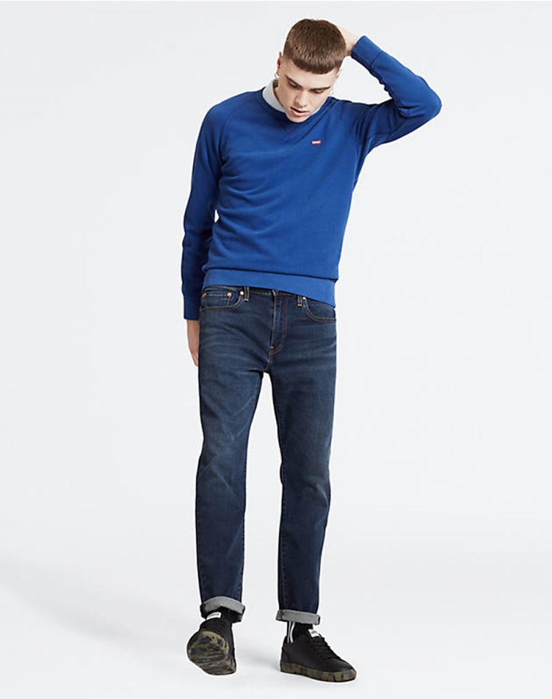 Pantalons texans d'home Levi's 502 taper, 29507-0473, de color texà blau mig - 3 - La Casa Dels Pantalons