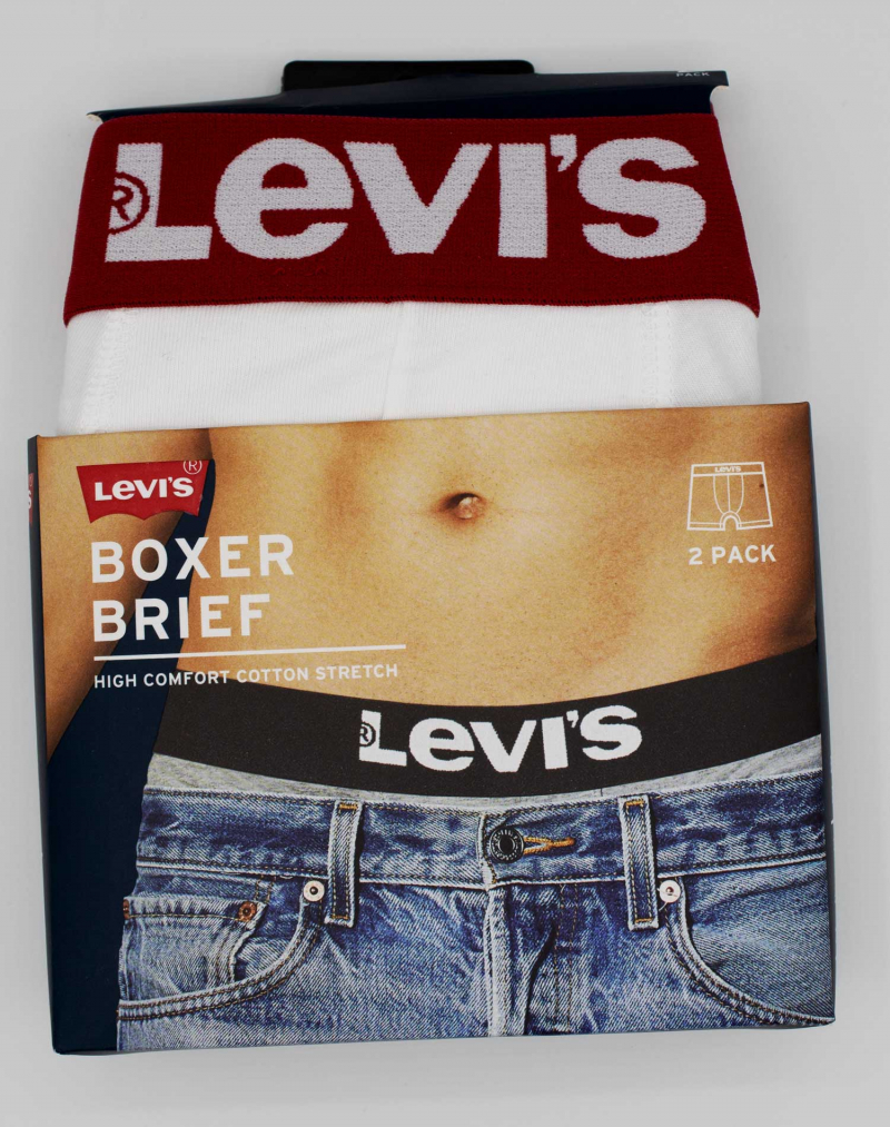 Pack de 2 bòxers Levi's, model 905001001/317, blancs - 3 - La Casa Dels Pantalons