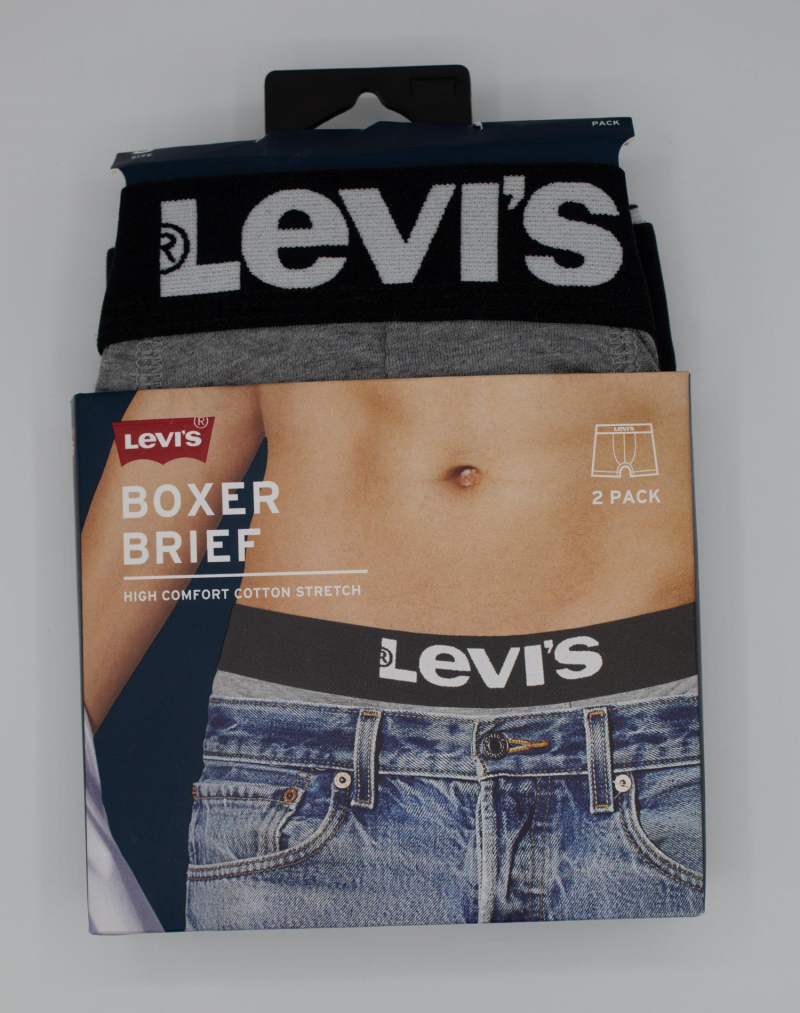 Pack de 2 bòxers Levi's, model 905001001/758, gris - 2 - La Casa Dels Pantalons