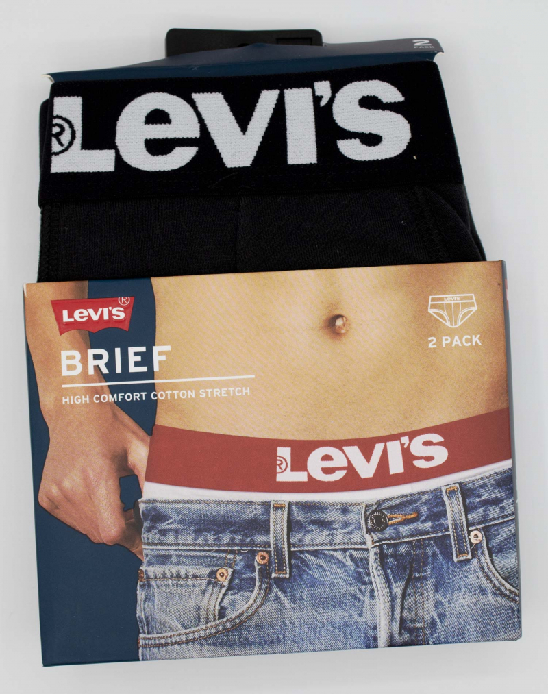 Pack de 2 slips Levi's, model 905003001/884, negre - 2 - La Casa Dels Pantalons