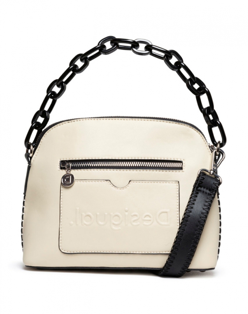 Bolso de mujer Desigual, modelo Alola Deia 20SAXP93, de color crudo - 3 - La Casa Dels Pantalons