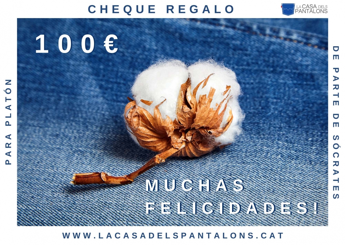 Cheque regalo de 100€. Regala moda con nuestros cheques regalo. - 2 - La Casa Dels Pantalons