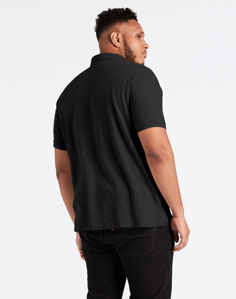 Polo d'home de màniga curta Levi's 56811-0003 de color negre - Talles extra - 2 - La Casa Dels Pantalons