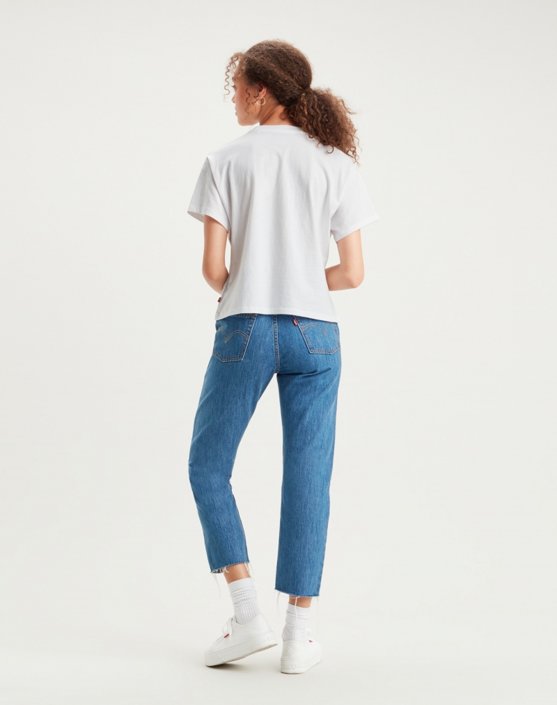 Samarreta de dona Levi's de màniga curta, model 69973-0081, de color blanc - 2 - La Casa Dels Pantalons