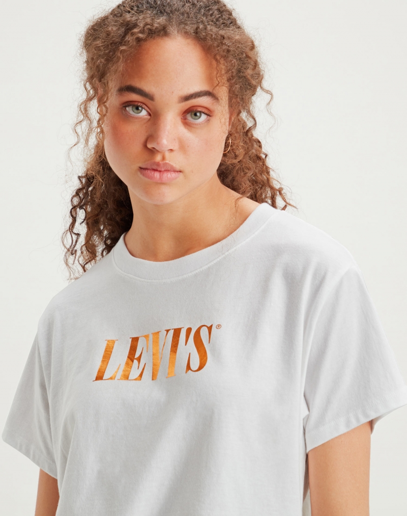 Samarreta de dona Levi's de màniga curta, model 69973-0081, de color blanc - 3 - La Casa Dels Pantalons