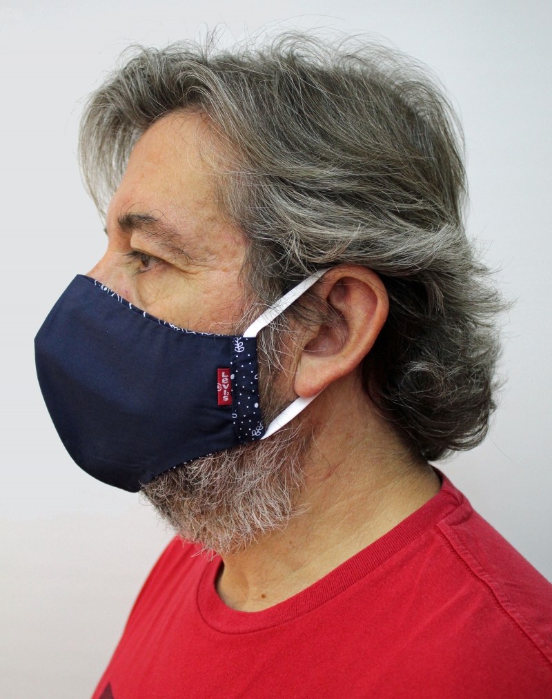 Pack de 3 mascaretes facials de roba Levi's, reversibles, reutilitzables i unisex - 3 - La Casa Dels Pantalons