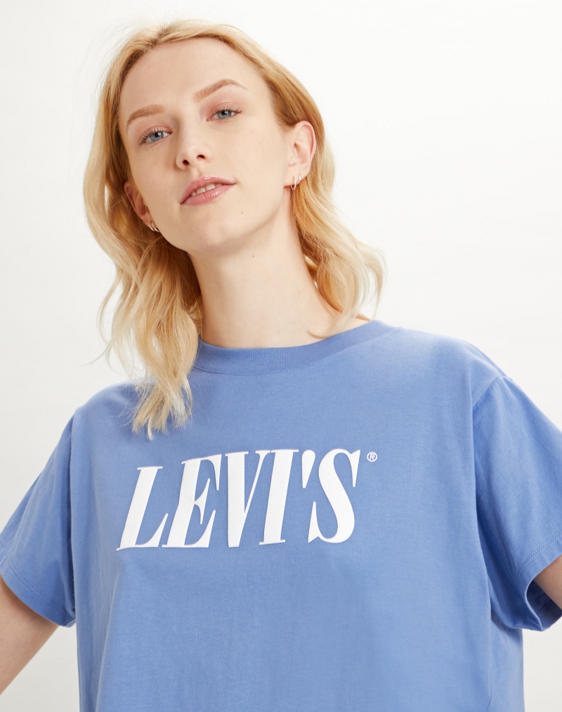 Samarreta de dona Levi's de màniga curta, model 69973-0100, de color blau - 3 - La Casa Dels Pantalons