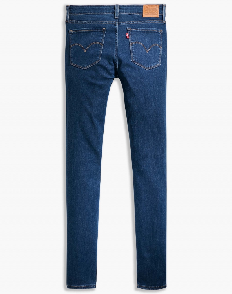 Pantalons texans de dona Levi's 711 skinny, 18881-0533, de color texà blau mig - 3 - La Casa Dels Pantalons