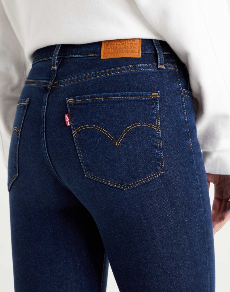 Pantalons texans de dona Levi's 724 straight, 18883-0104, de texà rentat a la pedra - 3 - La Casa Dels Pantalons