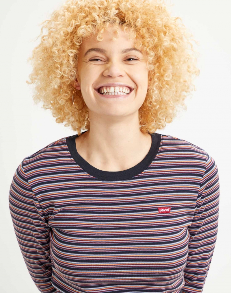 Samarreta de dona Levi's de màniga llarga, model 69555-0021, de ratlles - 2 - La Casa Dels Pantalons