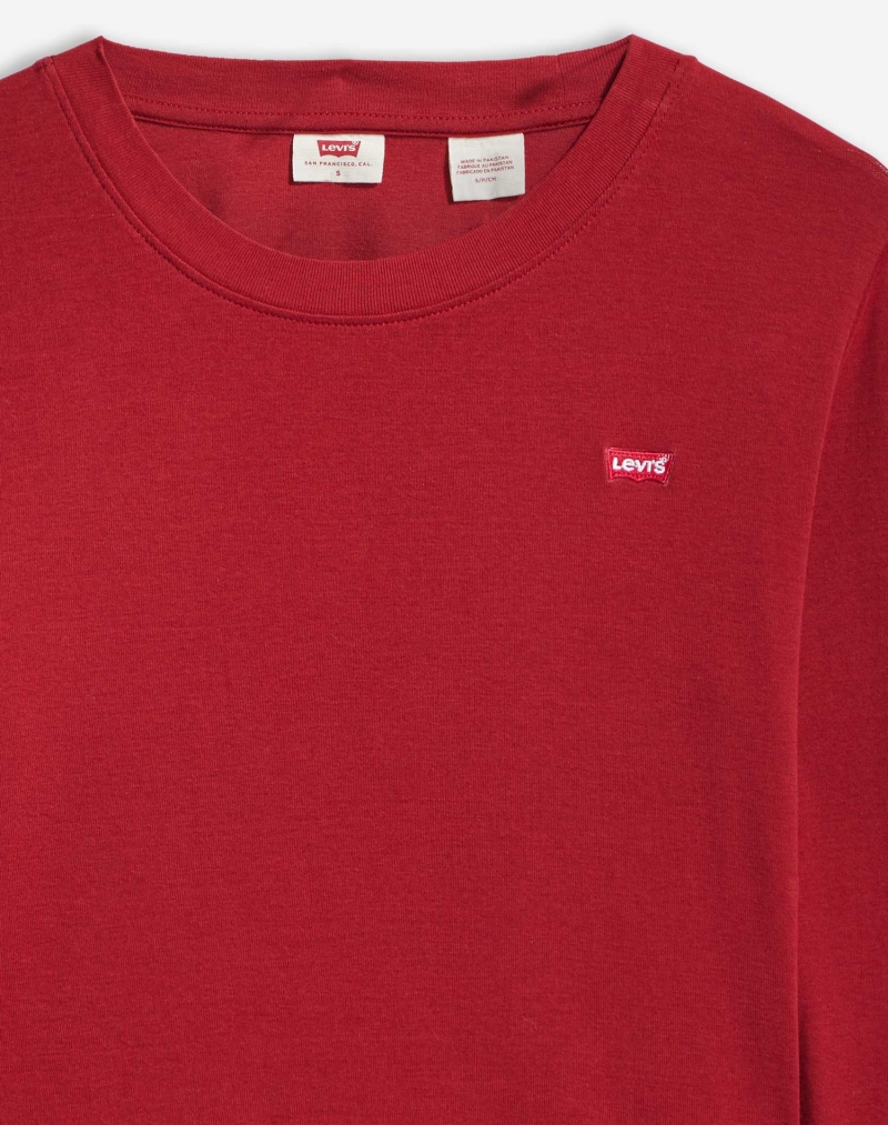 Camiseta de mujer Levi's de manga larga, modelo 69555-0020, de color rojo - 3 - La Casa Dels Pantalons