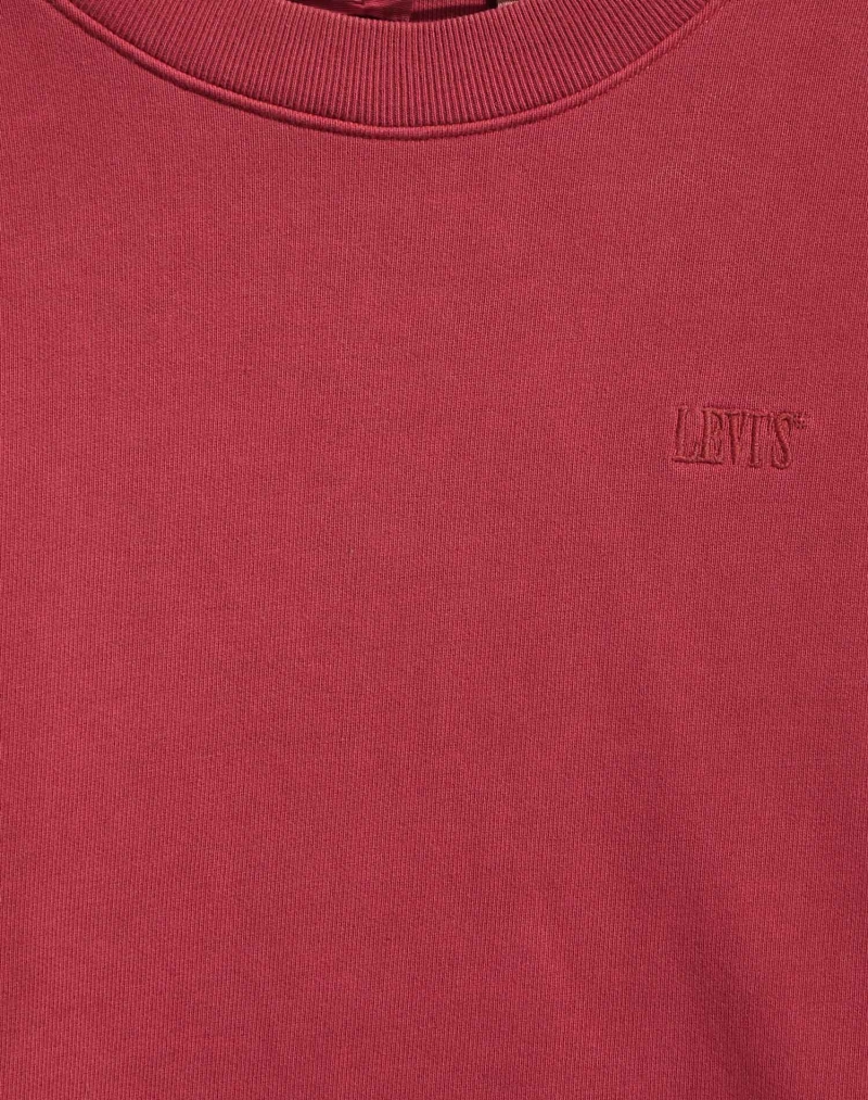 Sudadera de mujer Levi's de cuello redondo, modelo 85630-0005, de color rojo - 3 - La Casa Dels Pantalons