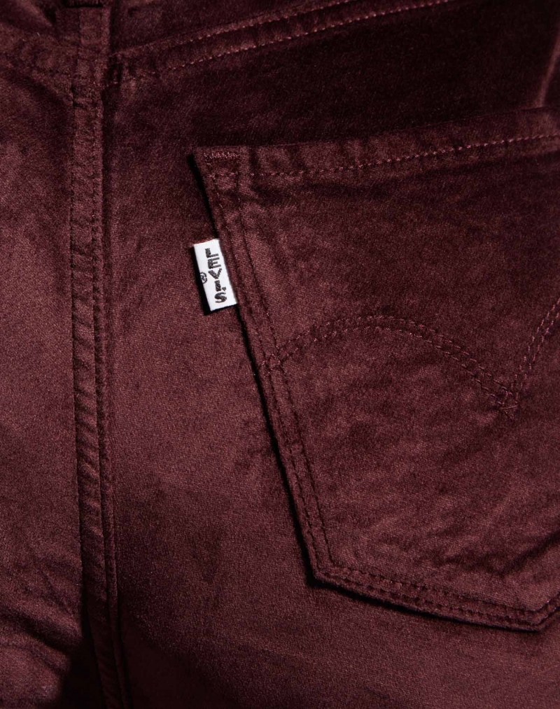 Pantalones vaqueros de mujer Levi's 721 skinny, 18882-0371, de terciopelo color burdeos - 3 - La Casa Dels Pantalons