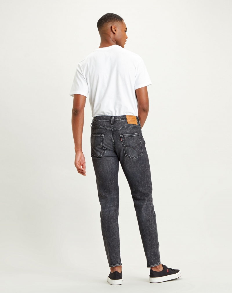 Pantalones vaqueros de hombre Levi's 512 slim taper, 28833-0651, de color negro desgastado - 2 - La Casa Dels Pantalons