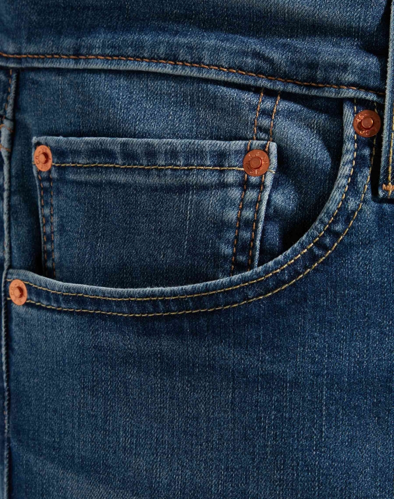 Pantalons texans d'home Levi's 512 slim taper, 28833-0665, de color texà stonewashed - 3 - La Casa Dels Pantalons