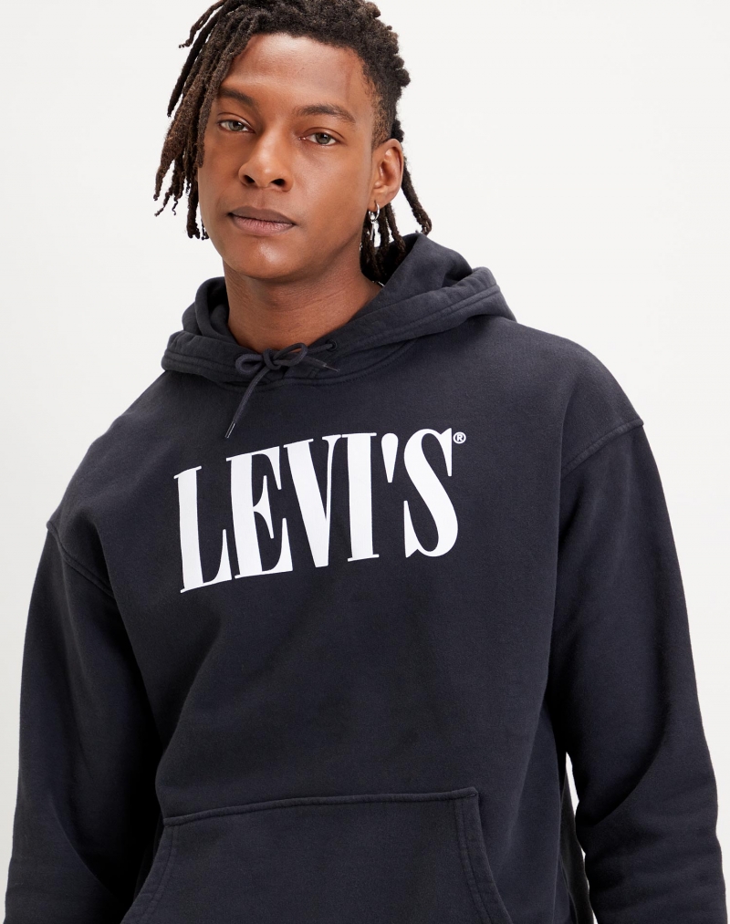 Dessuadora d'home Levi's amb caputxa, model 38479-0011, de color negre - 3 - La Casa Dels Pantalons