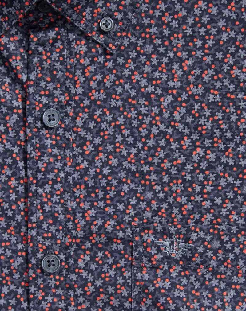 Camisa de hombre Dockers de manga larga, modelo 69684-0136, de estampado de colores - 2 - La Casa Dels Pantalons