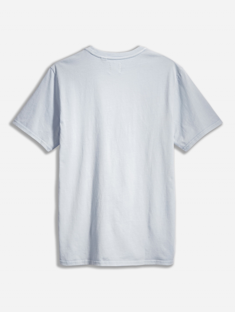 Camiseta de hombre Dockers de manga corta, modelo 86854-0007, de color azul lavado - 3 - La Casa Dels Pantalons