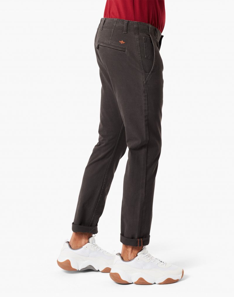 Pantalons d'home Dockers Alpha Khaki 360 skinny, model 55775-0006, gris fosc - 2 - La Casa Dels Pantalons