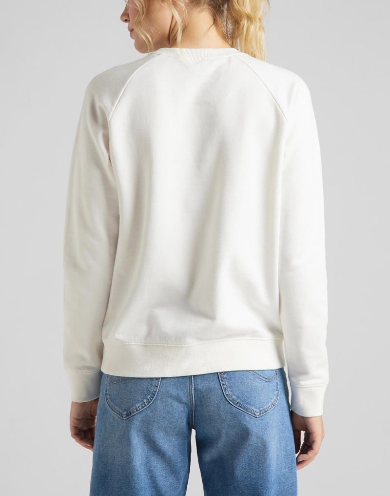 Sudadera de mujer Lee, modelo L53RTXRR, de color blanco - 2 - La Casa Dels Pantalons