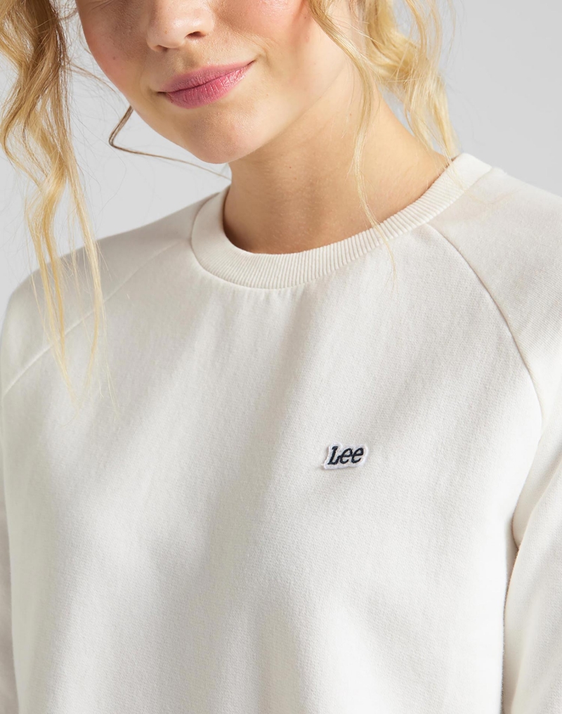 Sudadera de mujer Lee, modelo L53RTXRR, de color blanco - 3 - La Casa Dels Pantalons
