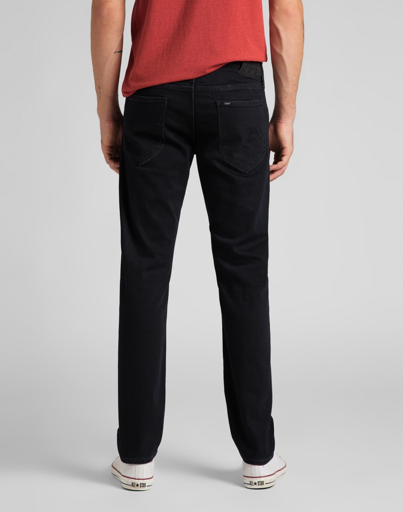Pantalons texans d'home Lee Daren zip regular, model L707QCBW, de texà blau fosc - 2 - La Casa Dels Pantalons