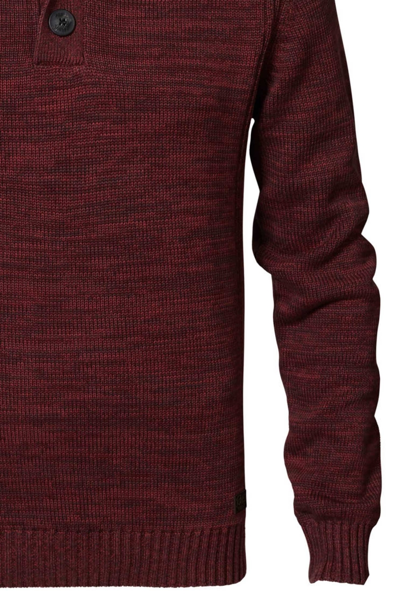 Jersei d'home Petrol, model KWC206/3093, de color bordeus jaspiat - 3 - La Casa Dels Pantalons