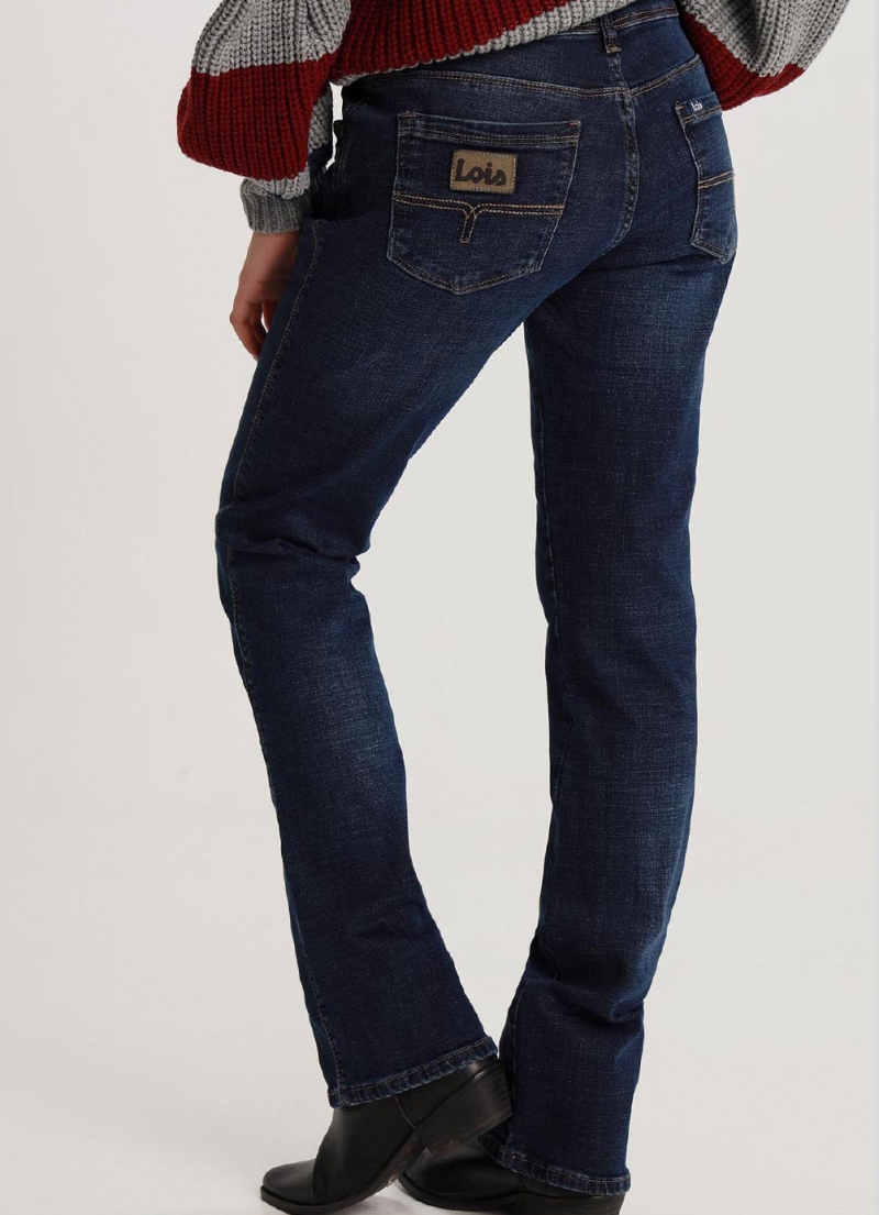 Pantalones vaqueros de mujer Lois Monic, modelo 209004/962, de tejano azul medio - 3 - La Casa Dels Pantalons