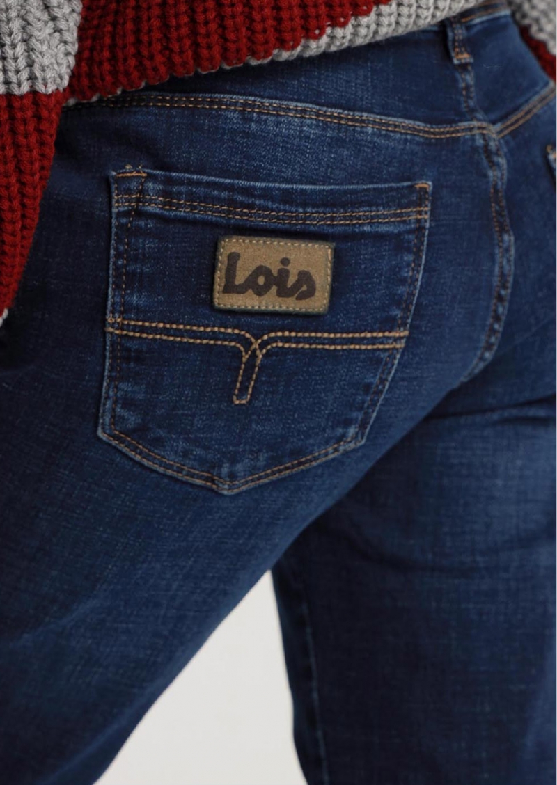 Pantalones vaqueros de mujer Lois Monic, modelo 209004/962, de tejano azul medio - 2 - La Casa Dels Pantalons