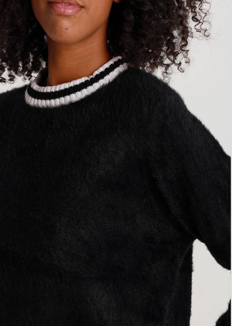 Jersei de dona Lois de coll rodó, model 45228/599, de color negre - 3 - La Casa Dels Pantalons