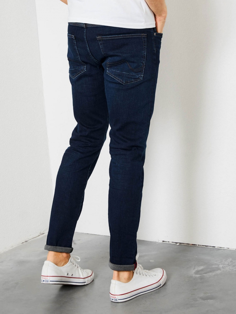 Pantalons texans d'home Petrol Seaham slim, color 5855, de texà blau mig - 2 - La Casa Dels Pantalons