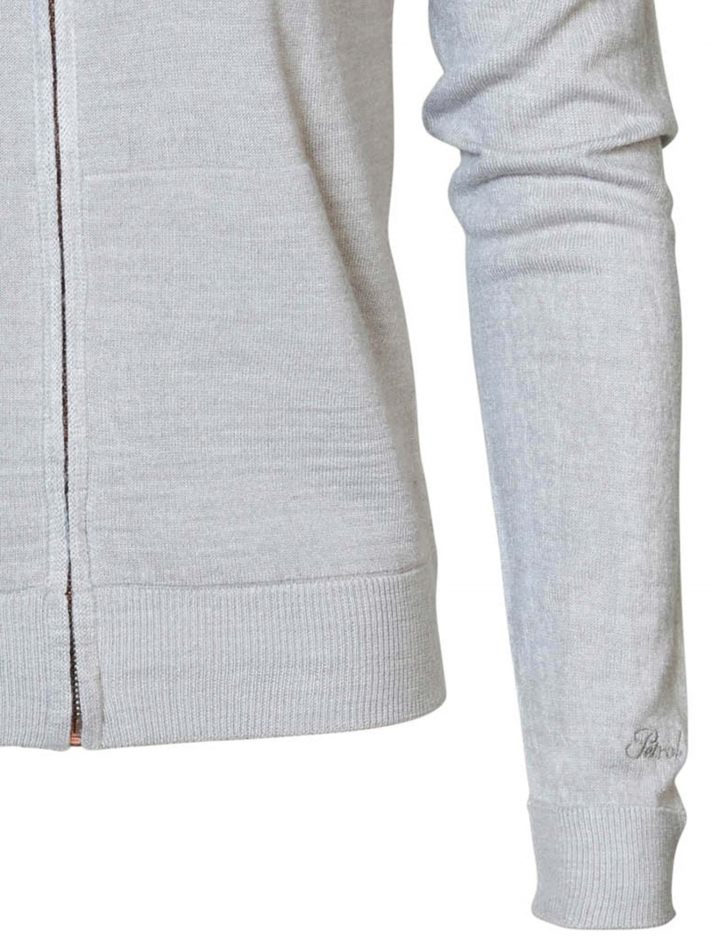 Jersey de mujer con capucha Petrol, modelo KWH2020/9038, de color gris claro - 2 - La Casa Dels Pantalons