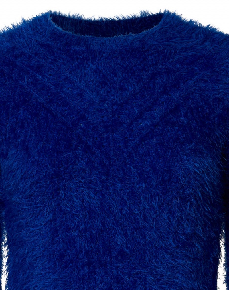 Jersei de dona de coll rodó Petrol, model KWR214/5143, de color blau - 2 - La Casa Dels Pantalons