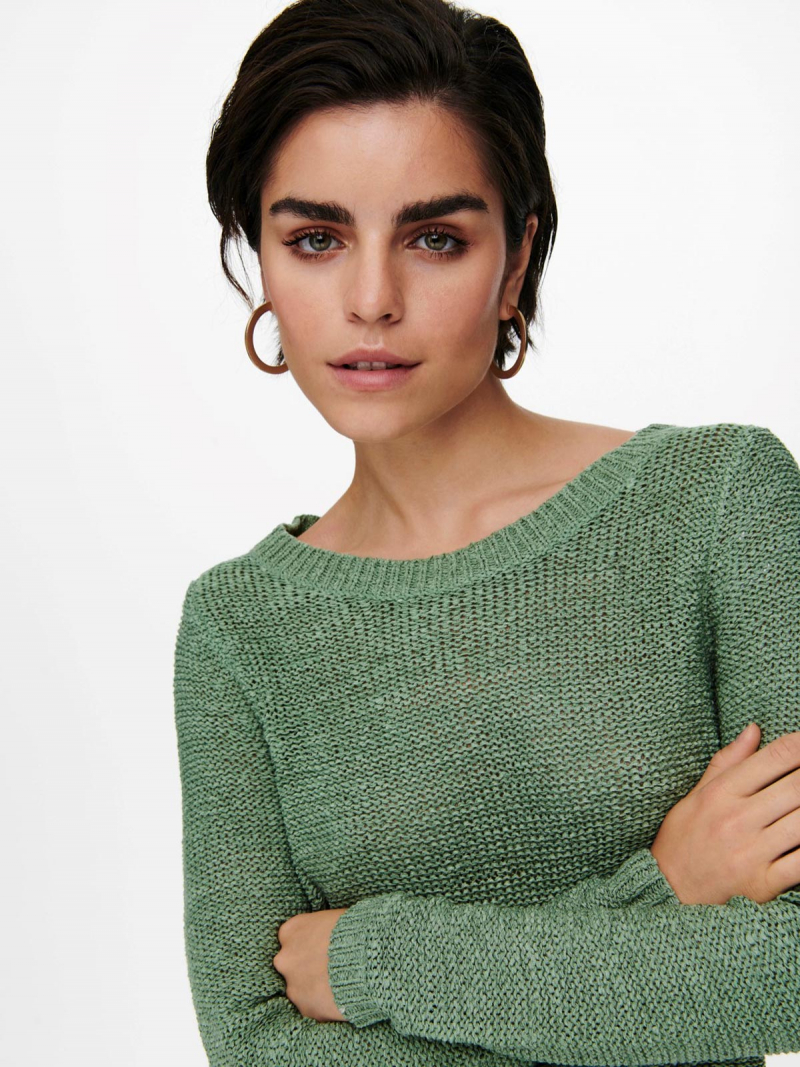 Jersey de mujer Only, modelo Geena 15113356, de color verde claro - 3 - La Casa Dels Pantalons