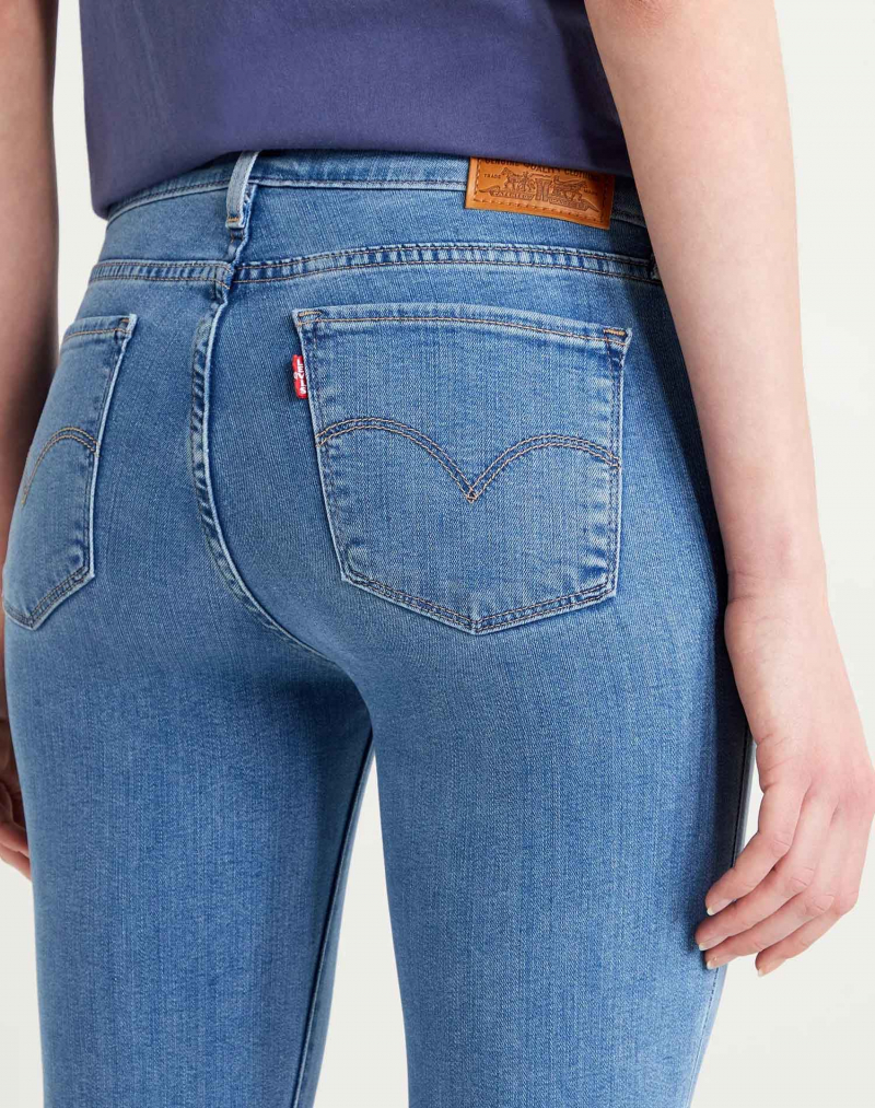 Pantalons texans de dona Levi's 711 skinny 18881-0534 rentat a la pedra clar - 2 - La Casa Dels Pantalons