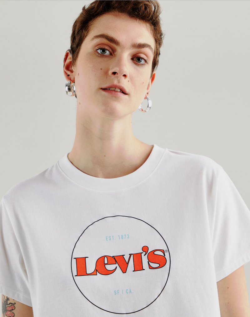 Samarreta de dona de màniga curta Levi's 69973-0153 blanca - 2 - La Casa Dels Pantalons
