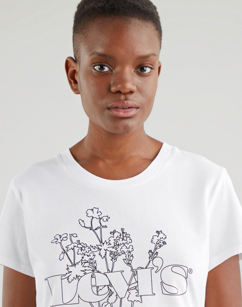 Camiseta de mujer de manga corta Levi's 29674-0140 blanca - 2 - La Casa Dels Pantalons