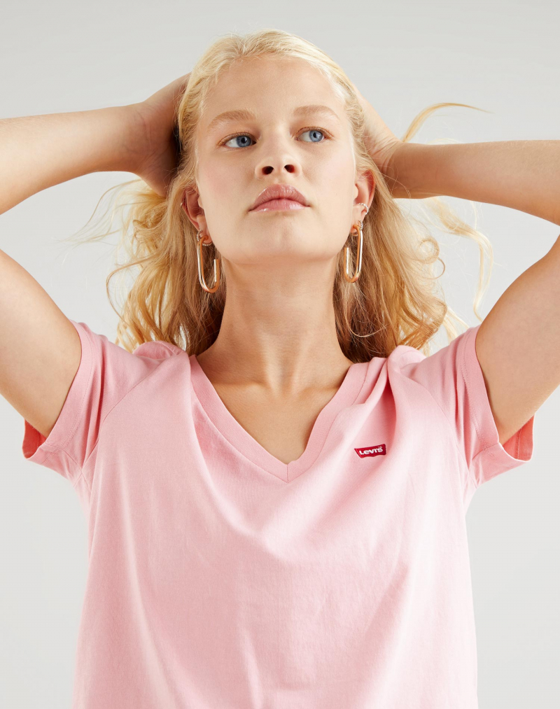 Samarreta de dona de màniga curta Levi's 85341-0024 rosa - 2 - La Casa Dels Pantalons