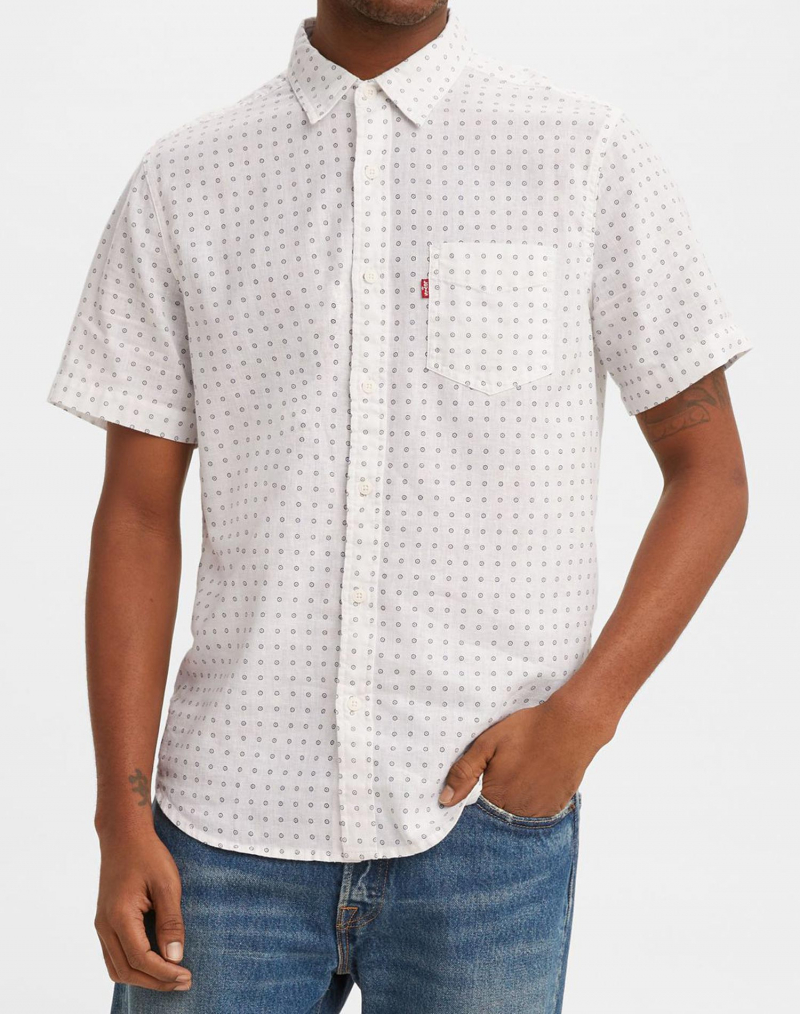 Camisa d'home de màniga curta Levi's 86627-0058 blanca - 2 - La Casa Dels Pantalons