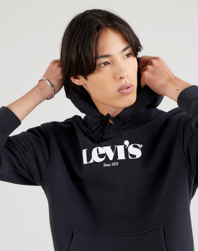 Dessuadora d'home amb caputxa Levi's 38479-0039 negra - 2 - La Casa Dels Pantalons