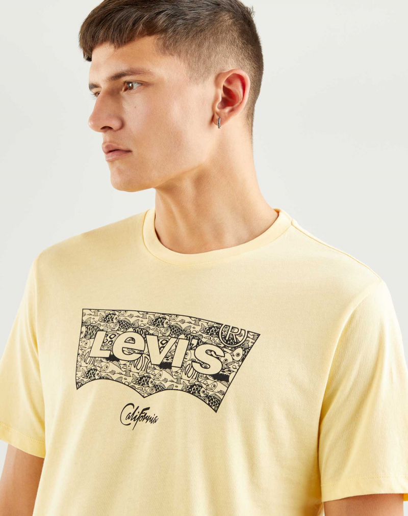Camiseta de hombre de manga corta Levi's 22489-0321 amarilla - 2 - La Casa Dels Pantalons