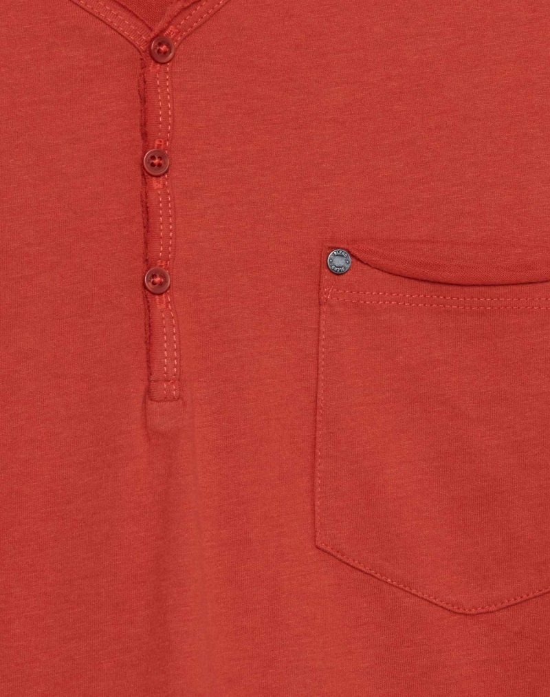 Samarreta d'home de màniga curta i coll amb botons Blend 20711691/181449 vermella - 2 - La Casa Dels Pantalons