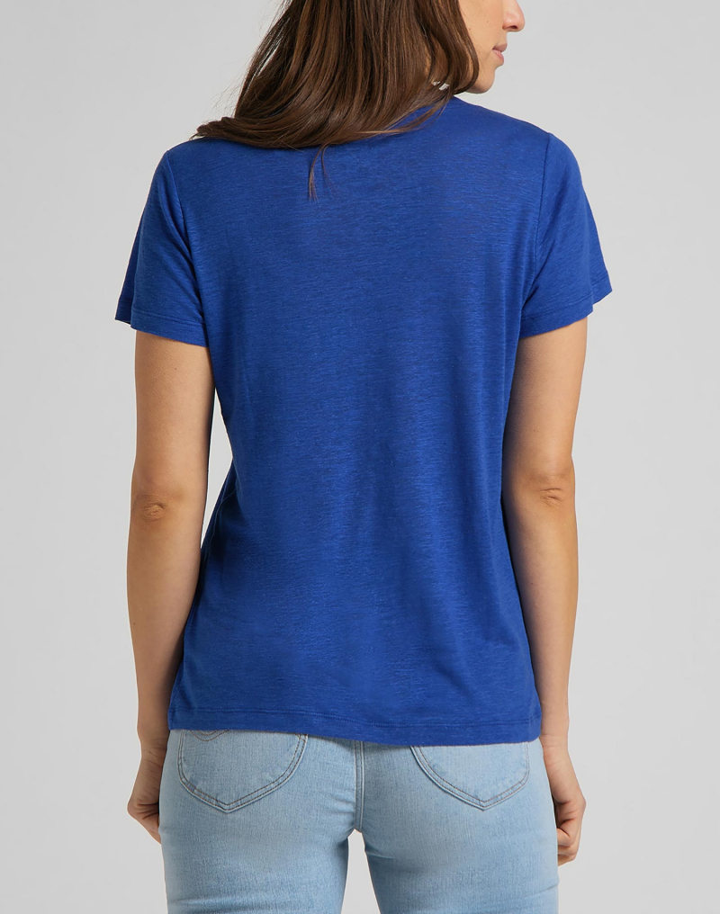 Samarreta de dona de màniga curta Lee, model L41JENQF, blava - 2 - La Casa Dels Pantalons