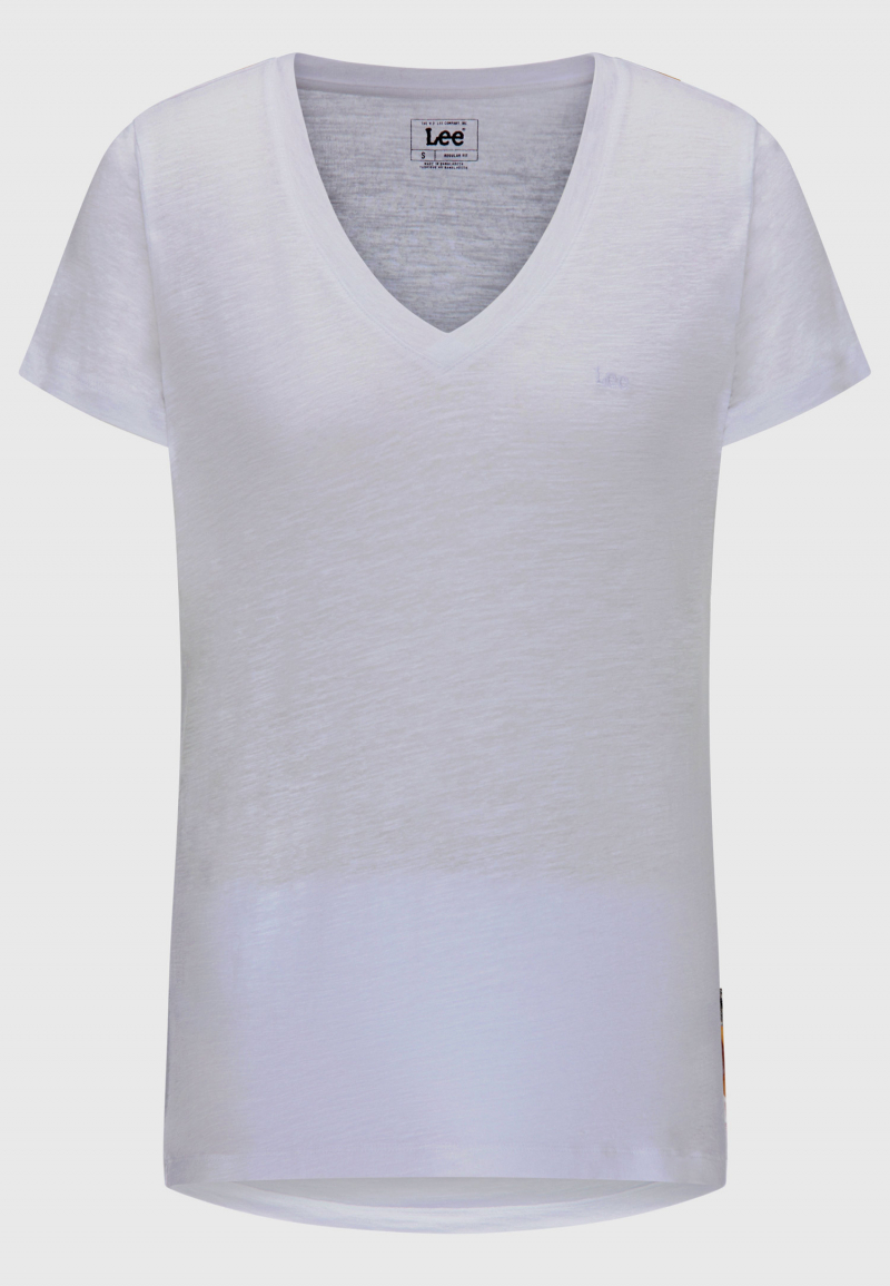 Samarreta de dona de màniga curta Lee, model L41JENLJ, blanca - 2 - La Casa Dels Pantalons