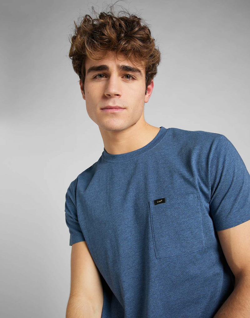 Samarreta d'home de màniga curta Lee, model L66JWTUF, blava - 2 - La Casa Dels Pantalons