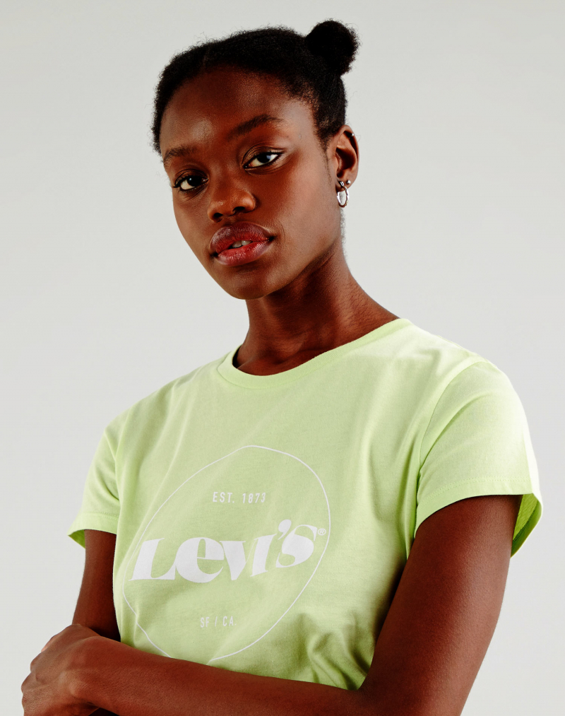 Samarreta de dona de màniga curta Levi's 17369-1296 de color llima - 2 - La Casa Dels Pantalons