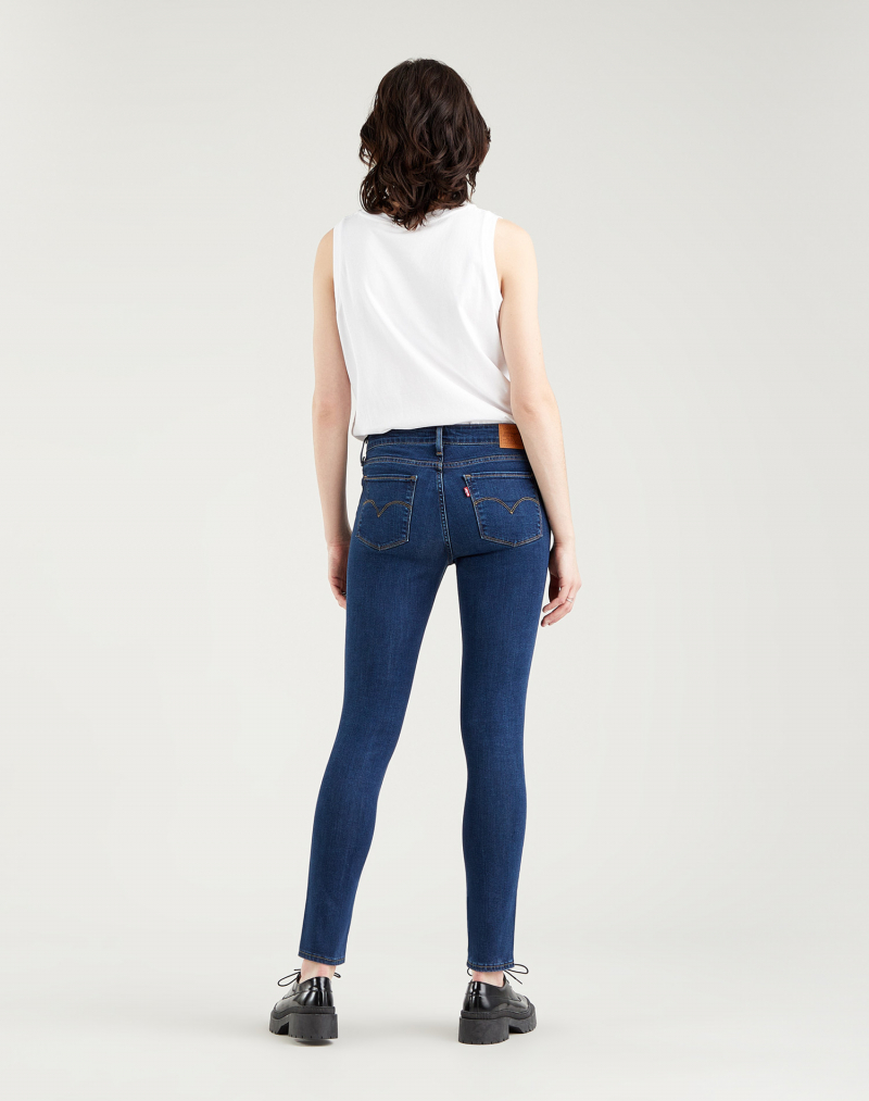 Levi's 711 skinny pantalones vaqueros de mujer, modelo 18881-0600, de tejano azul medio - 3 - La Casa Dels Pantalons