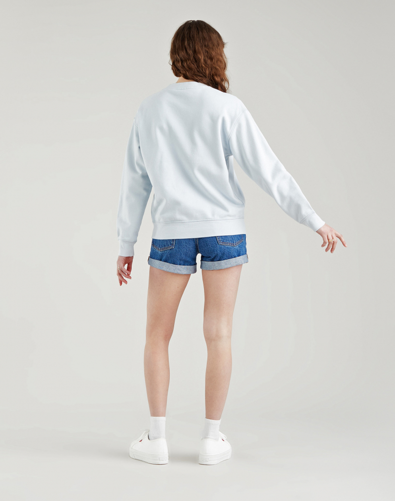Dessuadora de dona Levi's de coll rodó, model 24688-0025, blava - 2 - La Casa Dels Pantalons